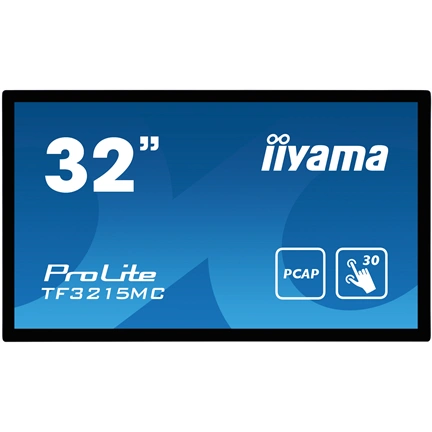 Iiyama ProLite TF3215MC-B2 30 pontos kapacitív érintőképernyős monitor - 32" FHD VA