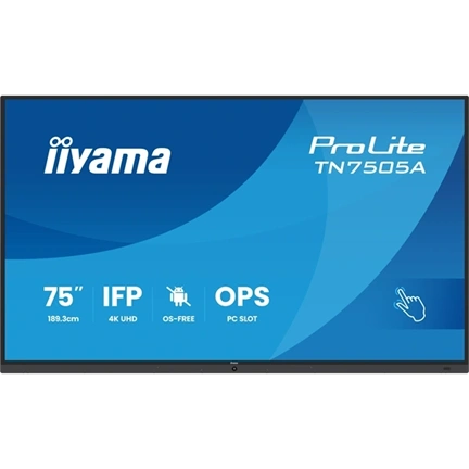Iiyama ProLite TN7505A-B1AG 75" OS-Free Professional Touch Display