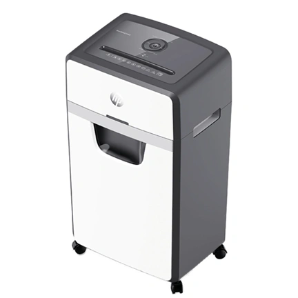 Iratmegsemmisítő, konfetti, 24 lap, HP "Oneshred 24CC", világosszürke