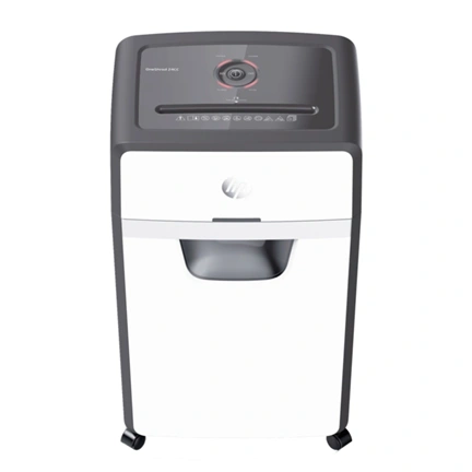 Iratmegsemmisítő, konfetti, 24 lap, HP "Oneshred 24CC", világosszürke