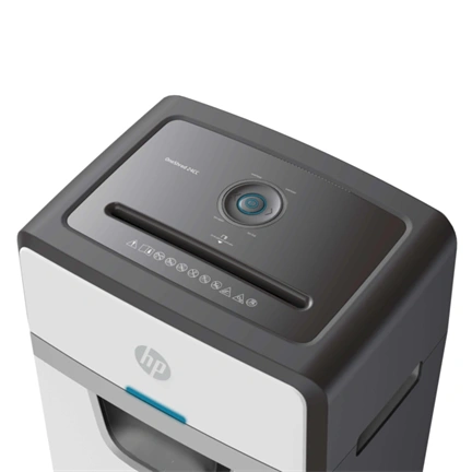 Iratmegsemmisítő, konfetti, 24 lap, HP "Oneshred 24CC", világosszürke