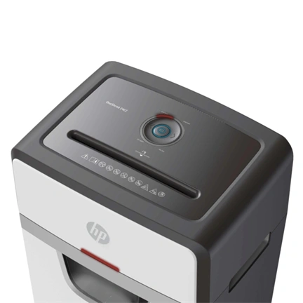 Iratmegsemmisítő, konfetti, 24 lap, HP "Oneshred 24CC", világosszürke