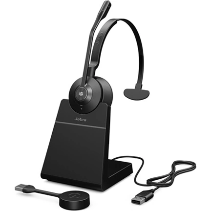 Jabra Engage 55 SE MS Mono USB-A DECT Headset with Stand Black