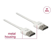 KAB Delock 85121 HDMI kábel Ethernettel HDMI A dugó > HDMI A dugó, 3D,4K vékony - 0,5 m