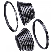 K&F Concept 18 db-os menetátalakító gyűrű szett (Step-Up és Down) 37-82mm