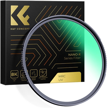 K&F Concept NANO-X series, B270, HD, MCUV szűrő, vízlepergető, karcálló, 52mm