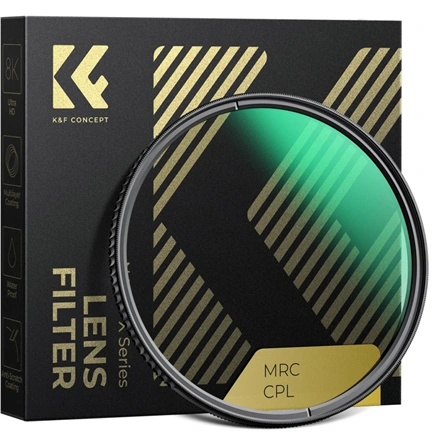 K&F Concept NANO-X series, XC15, B270, HD, CPL szűrő, vízlepergető, karcálló, zöld bevonat, 52mm