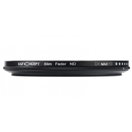 K&F Concept Slim vario ND 2-400 változtatható szürkeszűrő, 67 mm