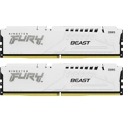 KINGSTON Fury Beast DDR5 6000MHz CL40 32GB Kit2 Intel XMP White