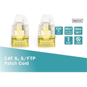 Kábel DIGITUS Professional CAT6A S/FTP patch 15m szürke