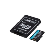 SDCG4/256GB Kingston Canvas Go! Plus (Gen4) memóriakártya microSDXC U3 V30 A2 200MB/s 256GB + adapter