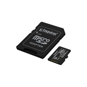 Kingston Canvas Select Plus (Gen3) memóriakártya microSDXC U1 V10 A1 150MB/s 256GB + adapter