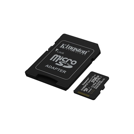 Kingston Canvas Select Plus (Gen3) memóriakártya microSDXC U1 V10 A1 150MB/s 256GB + adapter