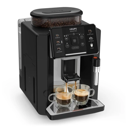 Krups EA910A10 Sensation fekete-elefántcsont automata kávéfőző