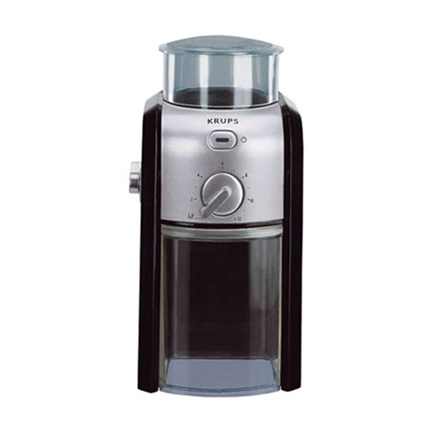 Krups GVX242 kávédaráló darálókővel fekete-ezüst 110 W