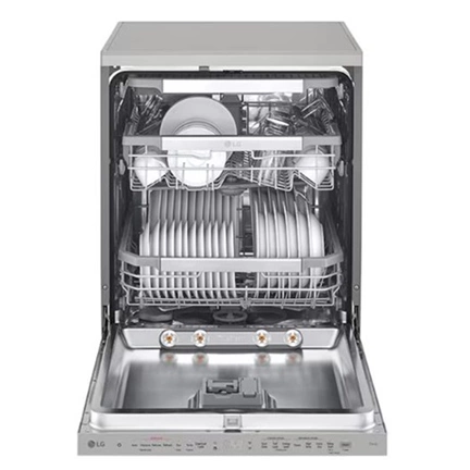 LG DF455HPS QuadWash mosogatógép - gőzös, TrueSteam, automatikus ajtónyitás, 14 teríték, ThinQ WiFi