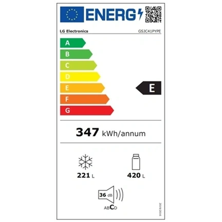 LG GSJC41PYPE Side by Side hűtő
