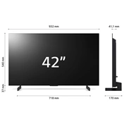 LG OLED evo C3 42” 4K HDR Smart TV 2023