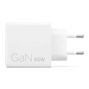 Lenovo Dual USB-C 65W GaN Charger, White