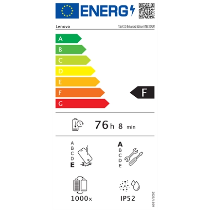 Lenovo Tab M11 (TB330FU) tablet 11" WUXGA IPS Helio G88 8GB 128GB 7040mAh IP52 tengerzöld + tok + toll