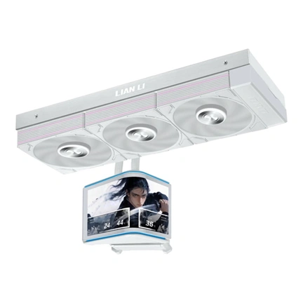 Lian Li HydroShift II OLED Curved 360 P28 vízhűtés, fehér