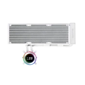 Lian Li Hydroshift II LCD-C 360N AiO vízhűtőrendszer ventilátorok nélkül, fehér