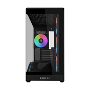 Lian Li Vector V100R Mini számítógépház - Micro-ATX, edzett üveg, 4db ARGB PWM ventilátor, fekete