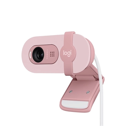 Logitech Brio 100 webkamera - Full HD 1080p, rózsaszín