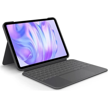 Logitech Combo Touch leválasztható billentyűzettok érintőpaddal - iPad Pro 11" M4-hez, nemzetközi, grafitszürke
