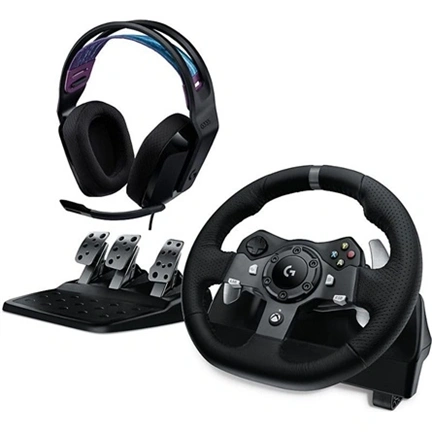 Logitech G920/G29 kormány/pedál + G335 fejhallgató, fekete