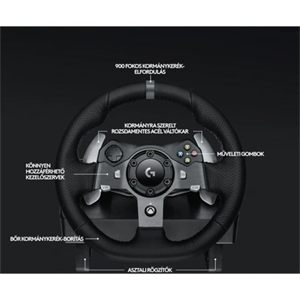 Logitech G920/G29 kormány/pedál + G335 fejhallgató, fekete