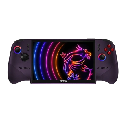 MSI Claw 8 EX AI+ CG3EM kézi játékkonzol - 8" 120Hz, Intel Arc G3 Extreme, 32GB, 1TB SSD, W11 Home, fekete/lila