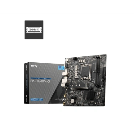 MSI Mainboard PRO H610M-G DDR5 - Micro ATX - LGA 1700 - Intel H610