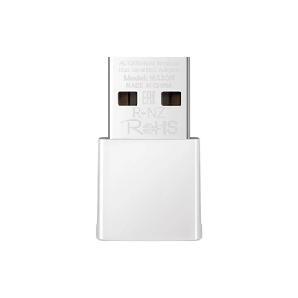 Mercusys MA30N Wi-Fi adapter AC1300 Nano USB kétsávos