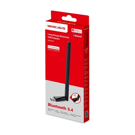 Mercusys MA550H - nagy hatótávolságú Bluetooth 5.4 USB adapter