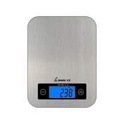 Momert 6858 digitális konyhamérleg, rozsdamentes felület, kapacitás: 10 kg, osztás:1g, Precíziós mérésirendszer