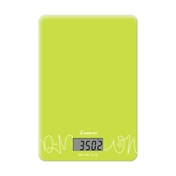 Momert 6861 digitális, zöld üveglapos konyhamérleg,  Precíziós mérési rendszer, tára funkció, LCD kijelző, automatikus k
