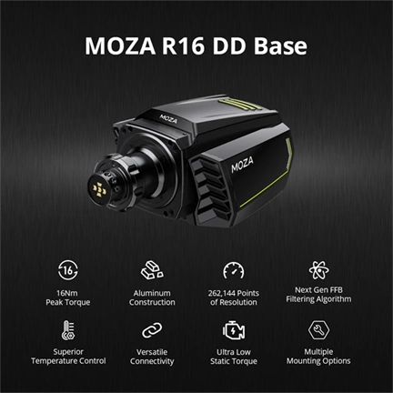 Moza Racing - R16 PC SIM RACING BASE (Direct Drive, 16Nm)
