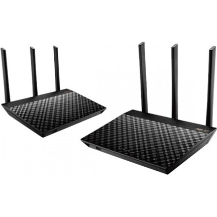 NET ASUS RT-AC66U B1 Dual Band AC1750 router 2 Pack