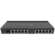 NET MIKROTIK Router SFP+, RB4011IGS+RM, Gigabit 10 portos, beltéri