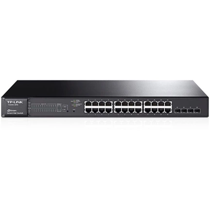 NET TP-LINK T1600G-28PS JetStream 24-Port Gigabit Smart PoE+ Switch with 4 SFP Slots
