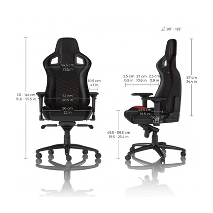Noblechairs Epic Mousesports Edition Gaming Chair Black/Red