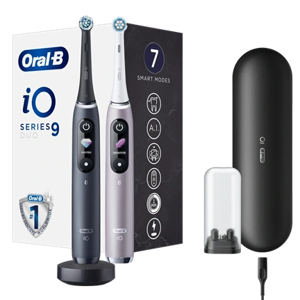 Oral-B iO9 DuoPack elektromos fogkefe Black + Rose