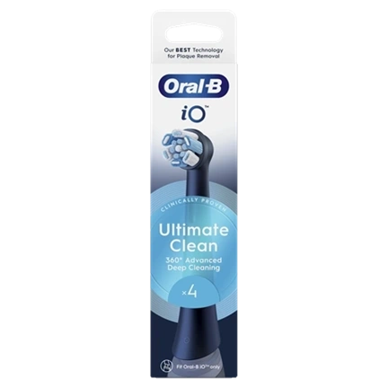 Oral-B iO fogkefefej Ultimate Clean fekete 4 db