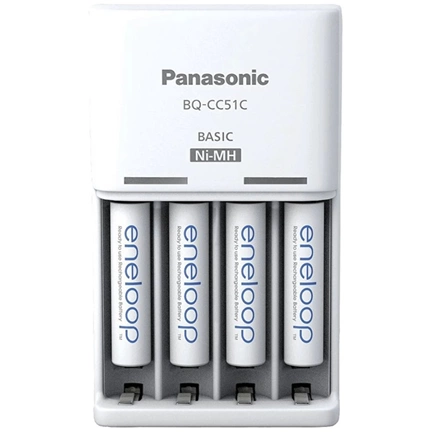PANASONIC Eneloop Basic töltő + 4db 800mAh AAA elem