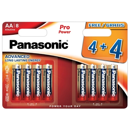 PANASONIC LR6PPG/8BW 4+4 1,5V AA/ceruza tartós alkáli elem 8 db/csomag