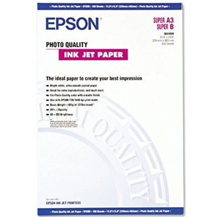 PHOTO PAPER EPSON Photo Quality Ink Jet Paper A3+ 104g/m2 100lap