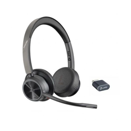 POLY Voyager 4320 UC Wireless Headset, USB-C