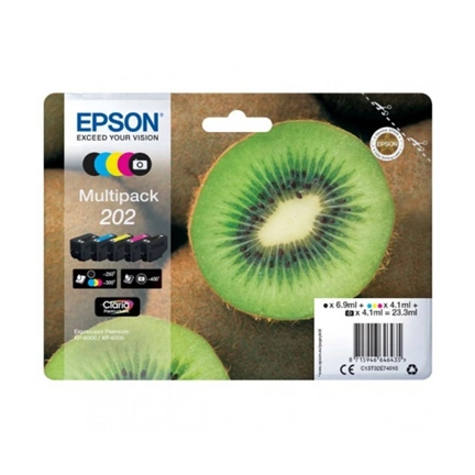 Patron Epson Kiwi Multipack 202 | CMYK+photo black | Claria Premium