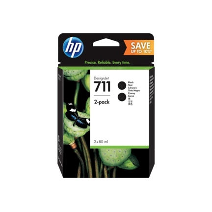 Patron HP No711 Black (dupla pack, P2V31A)